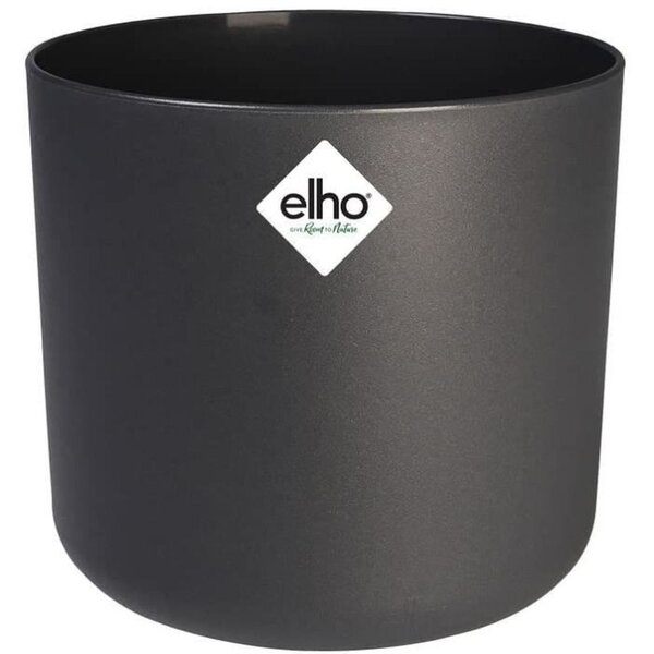 B.for Soft Pot de fleurs rond 25 - Noir Ø 25 x 23 cm