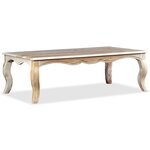 vidaXL Table basse Bois massif 110x60x35 cm