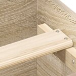 vidaXL Cadre de lit sans matelas chêne sonoma 100x200 cm