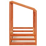 vidaXL Lit pour enfants sans matelas cire marron 70x140 cm pin massif