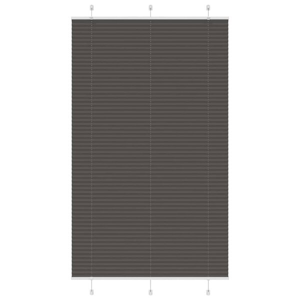 vidaXL Store plissé noir 120x200 cm largeur du tissu 119 4cm polyester