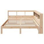 vidaXL Lit bibliothèque sans matelas 140x200 cm bois massif de pin