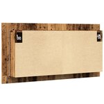 vidaXL Armoire à miroir LED vieux bois 90x12x45 cm bois d'ingénierie