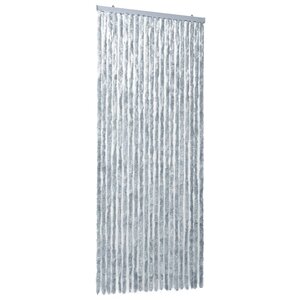 vidaXL Moustiquaire Blanc et gris 90x220 cm Chenille