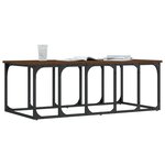 vidaXL Table basse chêne marron 100x50x35 5 cm bois d'ingénierie