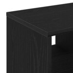 vidaXL Table d'appoint Chêne noir 50 x 30 x 50 cm Bois d'ingénierie