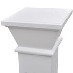 vidaXL Support pilier classique carré pour plantes MDF