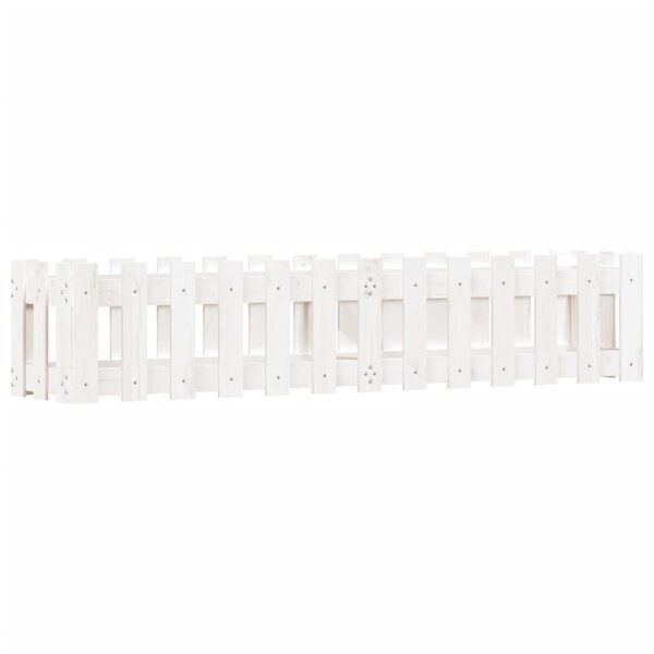 vidaXL Lit surélevé de jardin design de clôture 150x30x30cm pin massif
