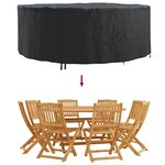 vidaXL Housse de meubles d'extérieur 244 x 244 x 105 cm