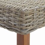 vidaXL banc Beige 160 x 35 x 45 cm Bois de manguier massif