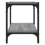 vidaXL Meuble TV Sonoma gris 40x33x41 cm Bois d'ingénierie et acier