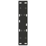 vidaXL Pieds de table basse en forme de A 2 pièces Noir 30 x (30-31) cm Acier