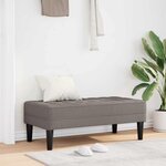vidaXL banc Taupe 113 x 57 x 39 cm tissu