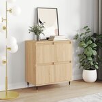 vidaXL Buffet Chêne sonoma 60x35x70 cm Bois d'ingénierie