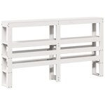 vidaXL Cadre de lit sans matelas blanc 150x200 cm bois de pin massif