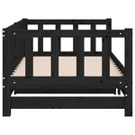 vidaXL Lit coulissant sans matelas noir 2x(90x190) cm