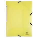Chemise À Élastiques 3 Rabats Polypropylène Chromaline Pastel - A4 - Jaune - Exacompta