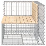 vidaXL Banc de jardin design gabion 92x71x65 5 cm bois massif de pin