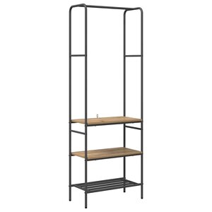 vidaXL Porte-vêtements avec étagère Chêne artisanal 60 x 30 x 171 cm
