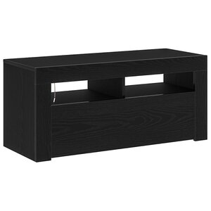 vidaXL Meuble TV Noir 90 x 35 x 40 cm Bois d'ingénierie
