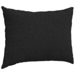 vidaXL Coussins de canapé 2 Pièces Noir 70 x 50 cm tissu