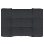 vidaXL Coussin de palette noir 120x80x12 cm tissu