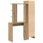 vidaXL Bureau 2 Pièces Chêne artisanal