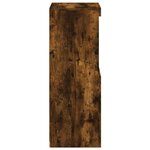 vidaXL Buffet avec lumières LED chêne fumé 41x37x100 cm