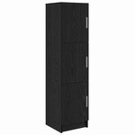 vidaXL Bureau avec rangement 2 Pièces Chêne noir 102 x 50 x 124 cm