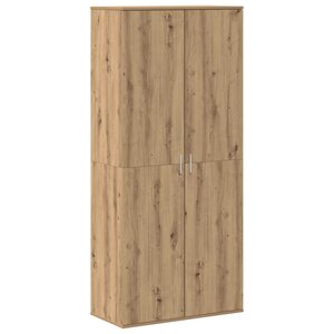 vidaXL Haut de Mobilier avec étagère chêne artisanal 80 x 39 x 178 cm
