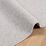vidaXL Tapis d'intérieur LUGO Crème et gris 80 x 200 cm Polyester