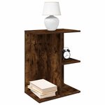 vidaXL Tables de chevet 2Pièces chêne fumé 46 5x29x61cm bois d’ingénierie