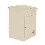Boîte à colis moyenne 1 porte Beige à accès frontal Acier galvanisé SMART PARCEL BOX™
