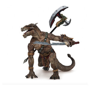 PAPO - 38975 - Dragon Mutant de Combat avec Hache à Double Tranchant