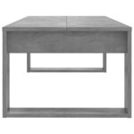 vidaXL Table basse Gris béton 110x50x35 cm Bois d'ingénierie