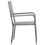 Vidaxl ensemble de salle à manger de jardin 5 pièces anthracite