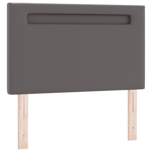 vidaXL Tête de lit Montage mural avec tête de lit Gris 100 cm PVC