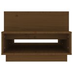 vidaXL Table basse Marron miel 80x55x40 5 cm Bois massif de pin