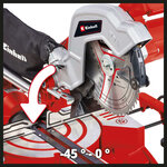 Einhell scie à onglet coulissante tc-sm 216 1500 w