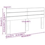 vidaXL Tête de lit 140 cm bois massif de chêne