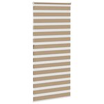 vidaXL Store zèbre marron sable largeur du tissu 110 9 cm polyester