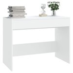 vidaXL Bureau Blanc 101x50x76 5 cm Aggloméré