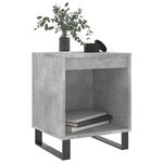vidaXL Tables de chevet 2 Pièces gris béton 40x35x50 cm bois d’ingénierie