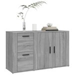 vidaXL Buffet Sonoma gris 100x33x59 5 cm Bois d'ingénierie