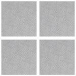 vidaXL Nez de marche Carré 4 Pièces Argenté 40 x 40 cm Aluminium