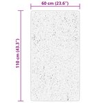 vidaXL Tapis HUARTE à poils courts doux et lavable vert forêt 60x110cm