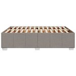 vidaXL Cadre de lit sans matelas taupe 140x200 cm tissu