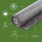 Pack and Move - Lot 15 couvertures de protection sol - 0 7 x 10 M - Travaux  déménagement  peinture - Anti-dérapant et hydrofuge