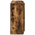 vidaXL Bureau de réception chêne fumé 180x50x103 5cm bois d'ingénierie