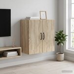vidaXL Armoire Murale 59 x 31 x 60 cm Bois d'ingénierie Chêne Sonoma